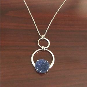 NWT Lucky Brand Druzy stone necklace